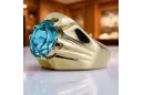 Ring Aquamarin 14 Karat Gelbgold Vintage Schmuck vrc016y
